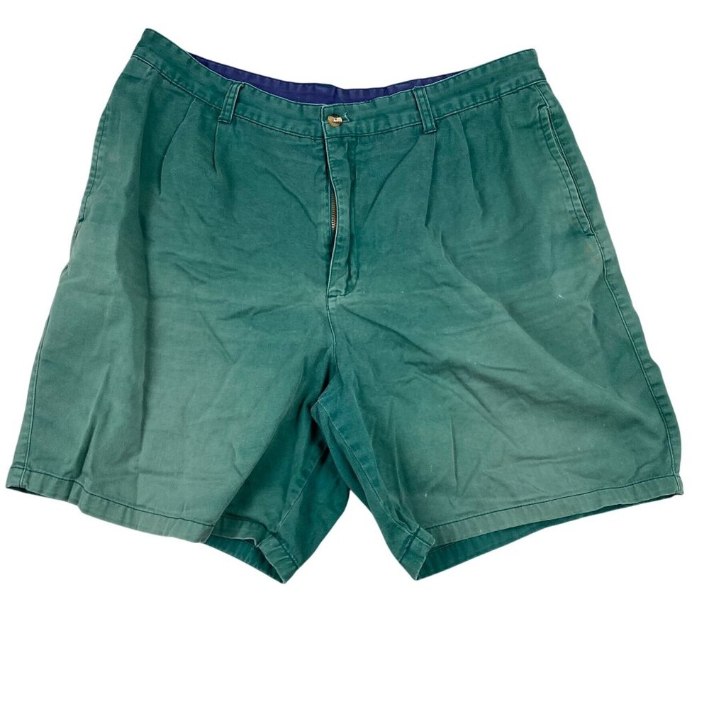 Catalina Mens Shorts Size 38 Green Cotton Casual